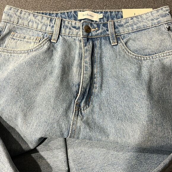 bohme 28” light wash 12 inch high-rise bailloon crop C21 - Picture 6 of 7